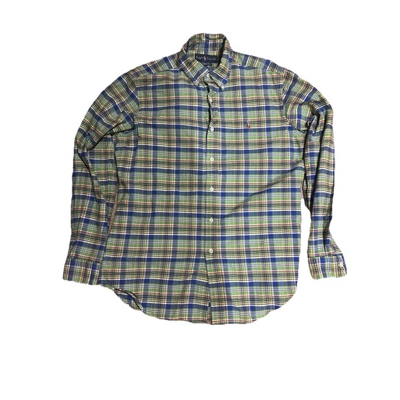 Polo by Ralph Lauren Other - Vintage Ralph Lauren‎ Madras Flesh Pony Shirt Button Down Mens M Classic Fit
